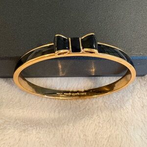 Kate Spade Black and Gold Bow Bracelet